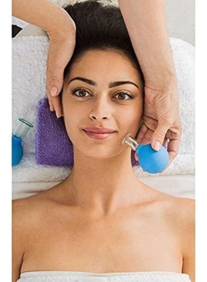 4-Piece Professional Glass Facial Cupping Set – Silicone Vacuum Suction Cups – Anti-Cellulite & Lymphatic Therapy Kit – For Eyes, Face & Body Skin Rejuvenation - Image 2