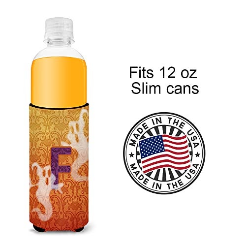 Caroline's Treasures Halloween Ghosts Monogram Initial Letter F Ultra Beverage Insulators for slim cans CJ1040-FMUK - Image 4