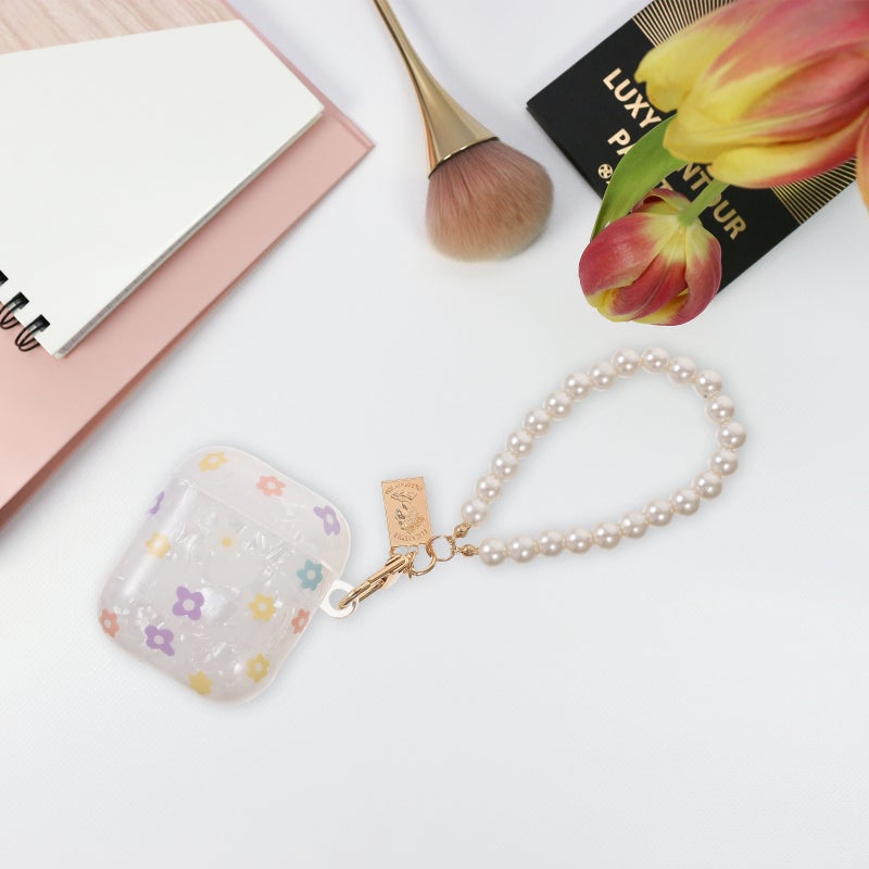 Earphone Box Beaded Chain Earphone Protecting Sleeve Earbuds Box Compatible with Airpods1/2 - Image 3