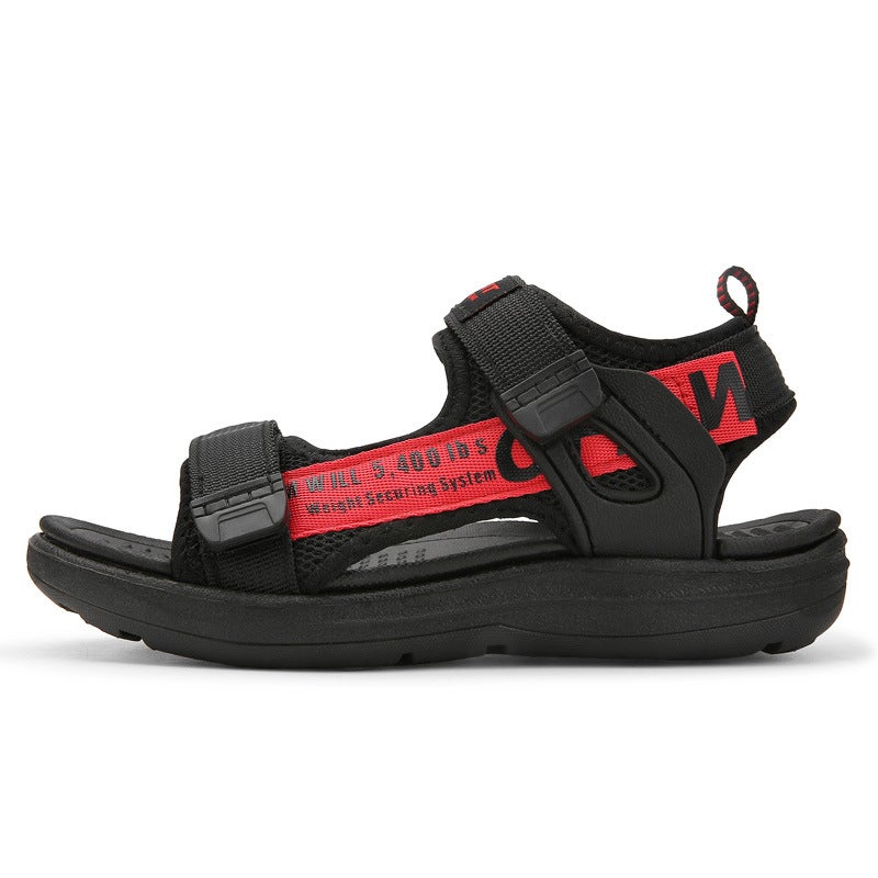 2022 Children'S Sandals Summer High Elastic Soft Bottom Sandals Boys Girls Medium And Big Children Outdoor Open Toe Beach Shoes - Image 1