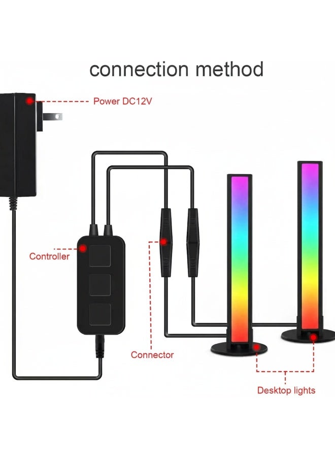 دونيكارت شريط إضاءة Dunekart Smart Flow - إضاءة خلفية محيطية RGB، وإضاءة LED متزامنة مع الموسيقى مع تحكم عبر التطبيق، و12 وضعًا للكمبيوتر والتلفزيون وديكور غرفة النوم - Image 5
