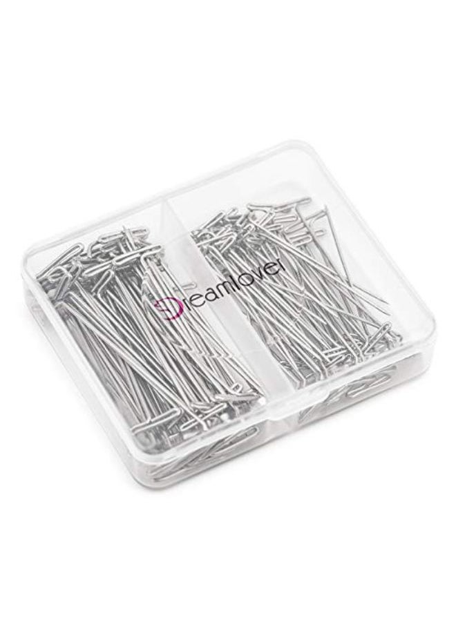 Dreamlover - Wig Pins For Mannequin Head, Pins For Wig Head, T Pins For Wigs, 100 Pack, 1.5 Inches And 2.0 Inches - Image 1
