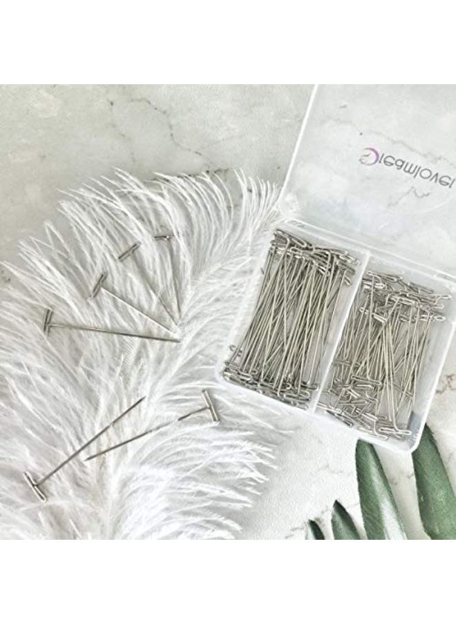 Dreamlover - Wig Pins For Mannequin Head, Pins For Wig Head, T Pins For Wigs, 100 Pack, 1.5 Inches And 2.0 Inches - Image 1
