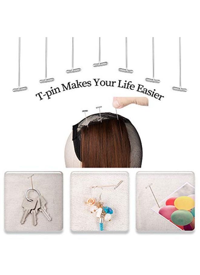 Dreamlover - Wig Pins For Mannequin Head, Pins For Wig Head, T Pins For Wigs, 100 Pack, 1.5 Inches And 2.0 Inches - Image 1