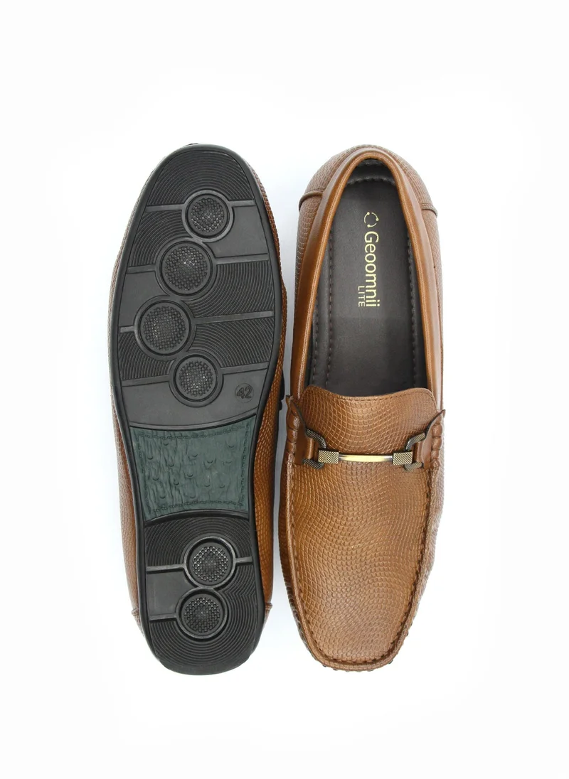 Geoomnii Tan Casual Slip-On Shoes for Men – Comfortable & Stylish Everyday Footwear for Men | Best Price UAE