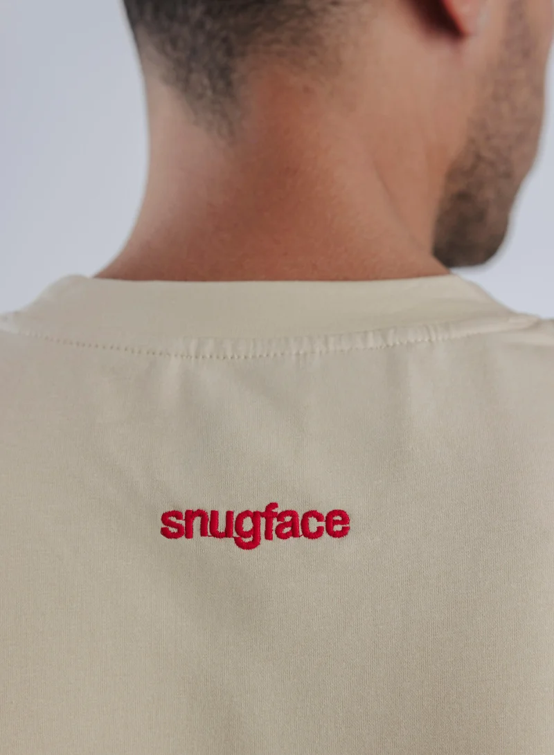 سناج فيس Snugface The Big Pocket Oversized Tshirts, Beige, SF15-2BEI, Size-L