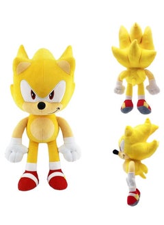Generic Sonic The Hedgehog 11.8" Plush Toys, for Knuckles Shadow Tails Plush Doll Toys Gifts for Boys and Girls Cartoon Character Plush Children (Super Sonic)  - Image 2