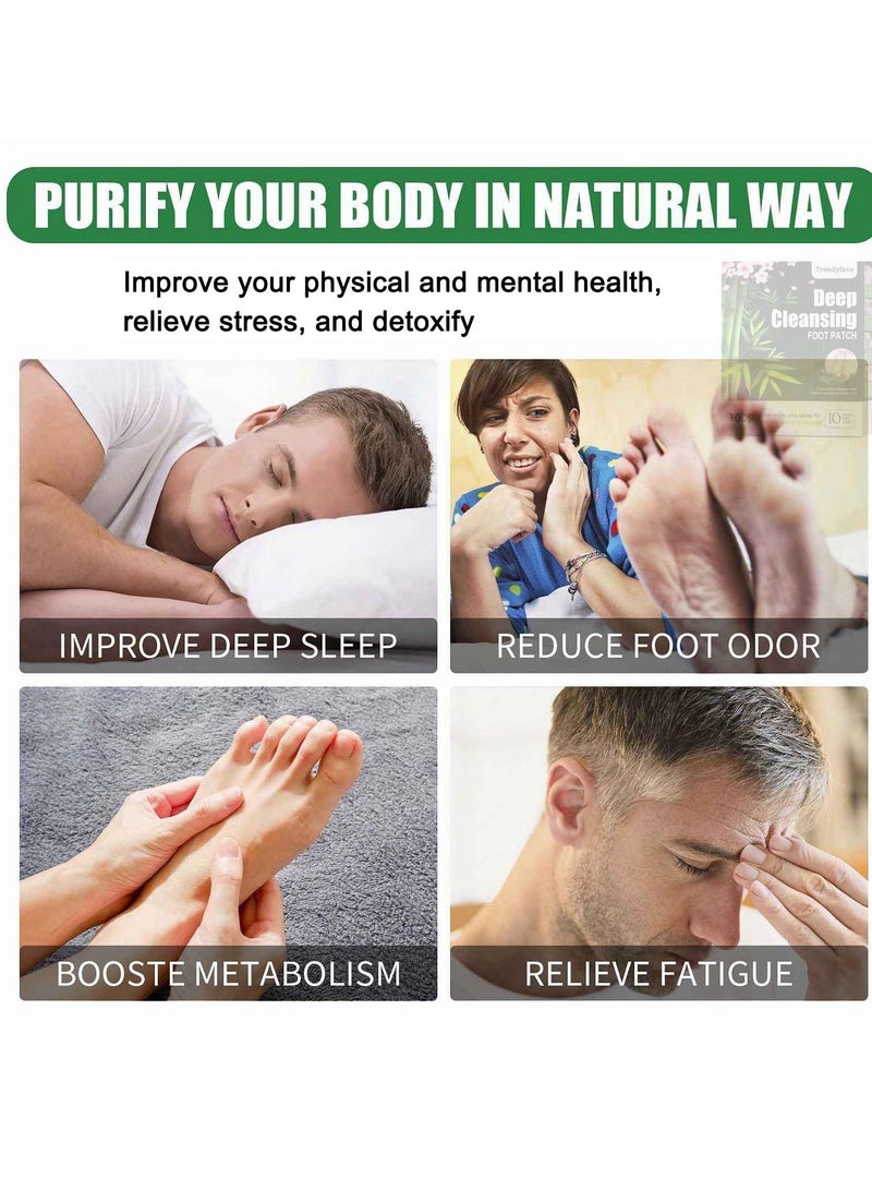 KASTWAVE Foot Detox Patches 20 pcs, Detox Foot Patches for Stress Relief & Deep Sleep, Foot Patches Detox Foot Pads for Relieve Body Stress, Enhance Blood Circulation Body Foot Pads - Image 5