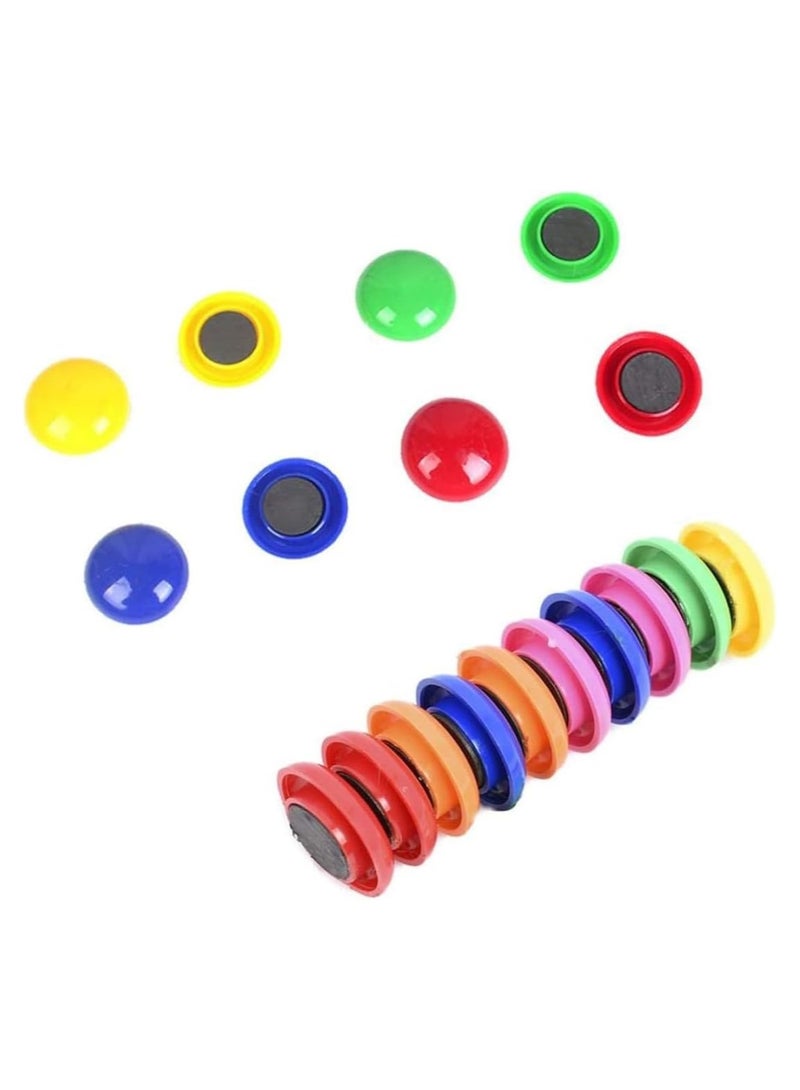 MARKQ [40 Pieces] Small Refrigerator Magnets [2 cm] – Colorful Decorative Fridge & Locker Magnets for Whiteboard, Office, Kitchen, and Map  - Image 3