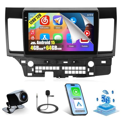 Roinvou Fit JBL 464G Android 15 Radio for Mitsubishi Lancer 20082017 101 Touchscreen for Lancer Car Stereo Wireless CarPlayAndroid Auto 5GHz WiFi Bluetooth 50 EQ GPS 1280 720 Backup Camera - Image 1