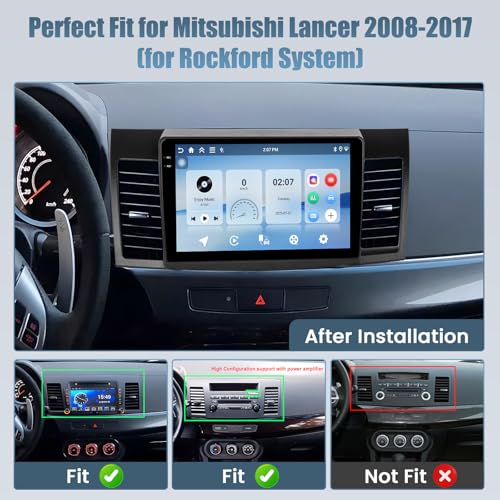 Roinvou Fit JBL 464G Android 15 Radio for Mitsubishi Lancer 20082017 101 Touchscreen for Lancer Car Stereo Wireless CarPlayAndroid Auto 5GHz WiFi Bluetooth 50 EQ GPS 1280 720 Backup Camera - Image 3