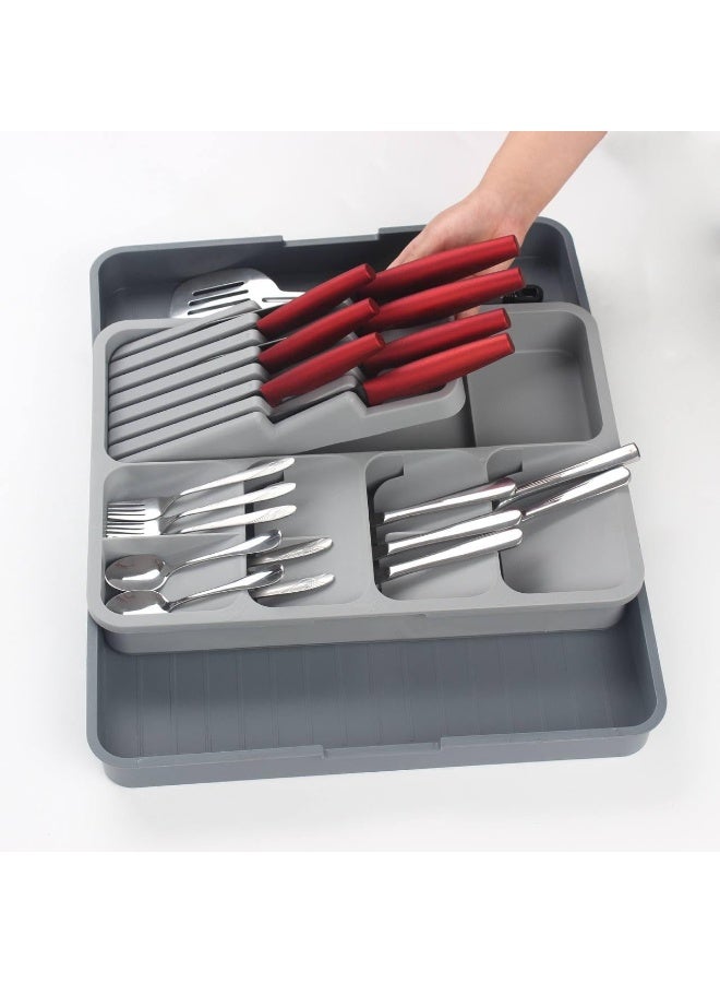 منظم ادوات تناول الطعام درج معالق وشوك وسكاكين B - Image 2