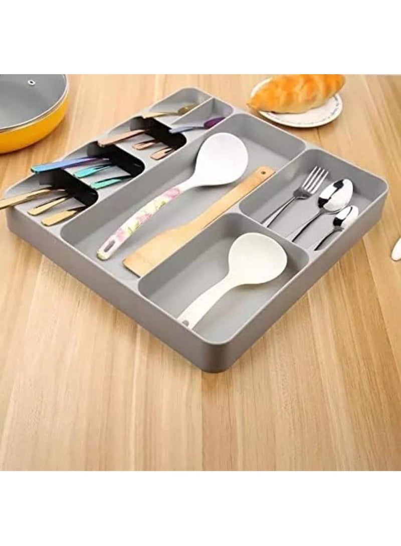منظم ادوات تناول الطعام درج معالق وشوك وسكاكين B - Image 3
