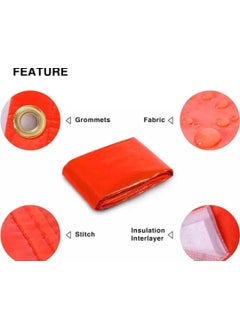 GREEN LIFE INDUSTRIES GREEN LIFE INDUSTRIES Heavy Duty Waterproof Tarpaulin Sheet Tirpal for AllWeather Protection Durable TearResistant Cover Multipurpose Use Camping Outdoor Construction 3030 Feet Orange  - Image 3