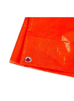 GREEN LIFE INDUSTRIES GREEN LIFE INDUSTRIES Heavy Duty Waterproof Tarpaulin Sheet Tirpal for AllWeather Protection Durable TearResistant Cover Multipurpose Use Camping Outdoor Construction 3030 Feet Orange  - Image 1