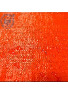 GREEN LIFE INDUSTRIES GREEN LIFE INDUSTRIES Heavy Duty Waterproof Tarpaulin Sheet Tirpal for AllWeather Protection Durable TearResistant Cover Multipurpose Use Camping Outdoor Construction 3030 Feet Orange  - Image 2