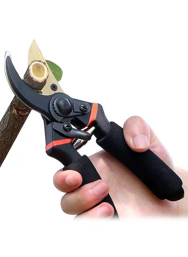 YJ Bypass Pruning Shears for Garden Effortless Pruning Shears for Grapevines Bonsai Gardens Trim Tree Branches and Flowers with Ease with SK5 Steel Sharp Blades and Soft Cushion Grip Handle - Image 1