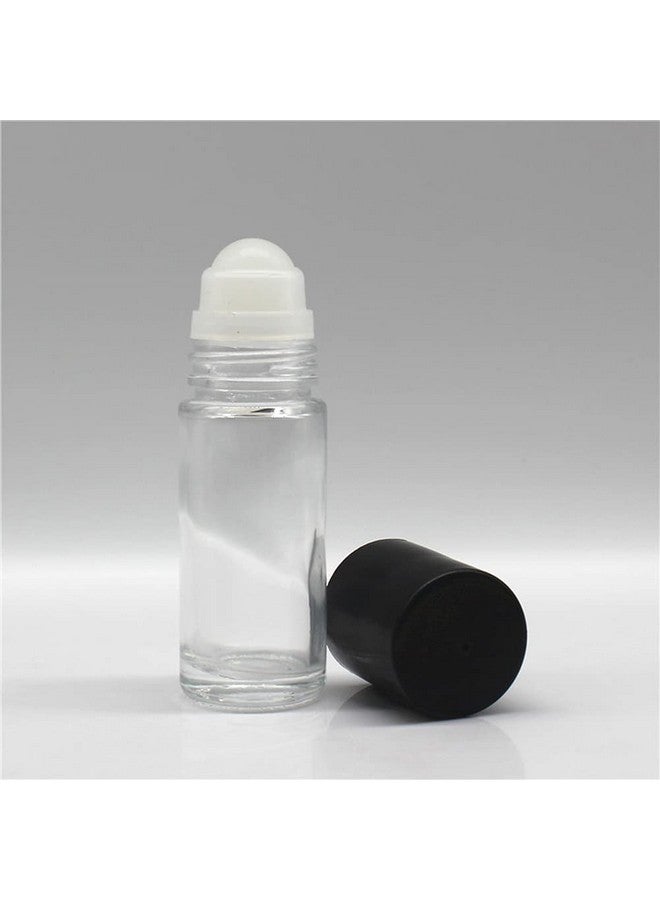 Wresty 4 Pack Of 1.7Oz/50Ml Glass Roll On Bottles Deodorant Roller Bottles Travel Deodorant Containers Diy Rollerball Bottles For Perfume Sunscreen Moisturizer Cosmetics - Image 4
