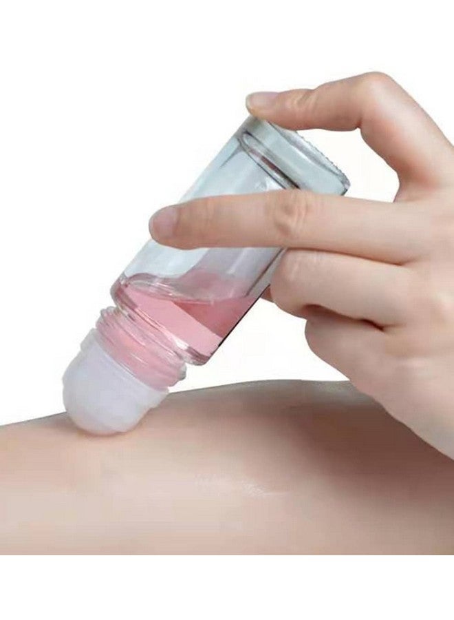 Wresty 4 Pack Of 1.7Oz/50Ml Glass Roll On Bottles Deodorant Roller Bottles Travel Deodorant Containers Diy Rollerball Bottles For Perfume Sunscreen Moisturizer Cosmetics - Image 2