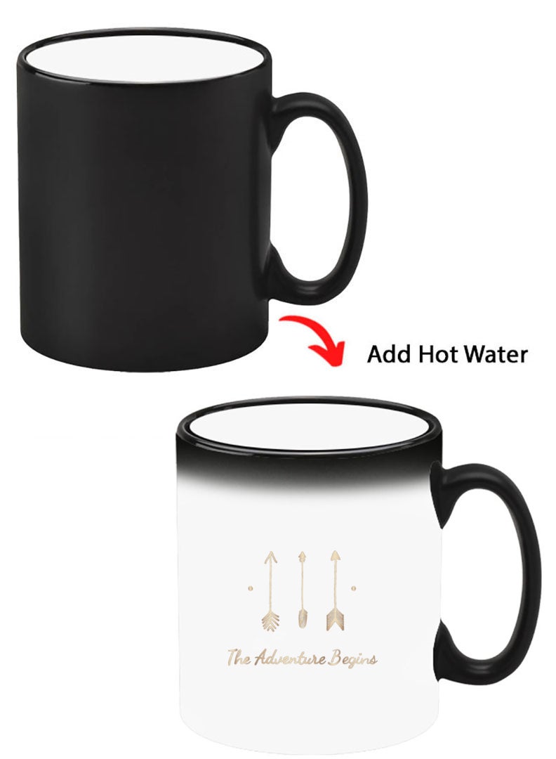 Theodor Color Changing Heat Sensitive Ceramic Mug, Image Revealed When HOT Liquid is Added! The adventure Begins - Image 1