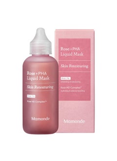 Rose Pha Liquid Mask Daily Leaveon Face Exfoliator With Pha 7% Gentle Exfoliating Overnight Serum With Hyaluronic Acid For Glowing Skin Facial Exfoliant 2.71 Fl Oz