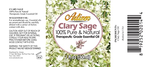 Artizen 30ml Oils - Clary Sage Essential Oil - 1 Fluid Ounce - Image 2