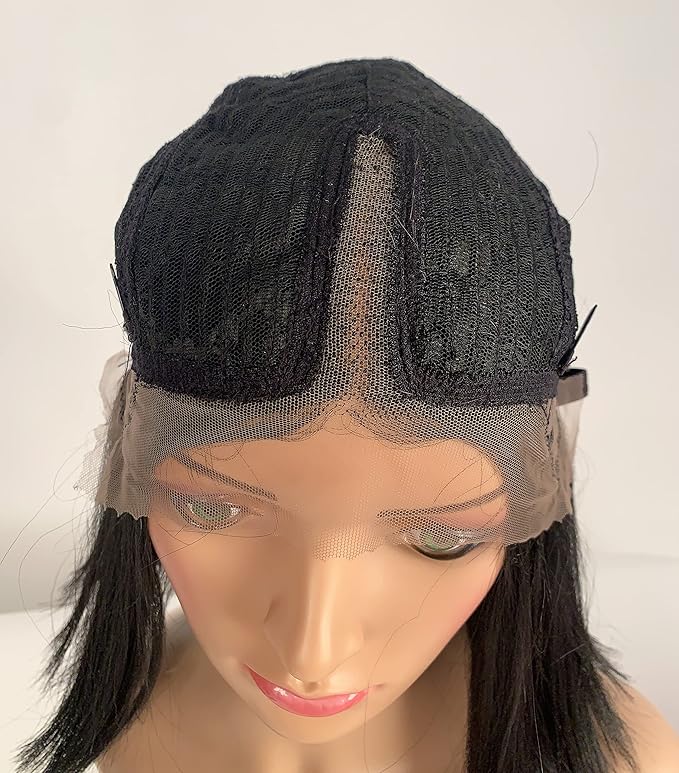 SLEEK 12 Fiona Synthetic Lace Front Wigs for Women Nature Black With Baby Hair Shoulder Length Round Bobo Wigs 130g Can Be Heated FIONA1B