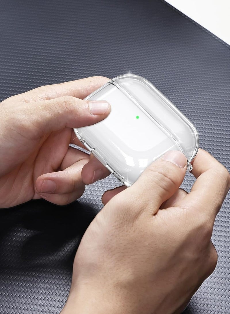 ACLIX AirPods Pro 2nd Generation Case Cover Clear, Keychain for Apple AirPods Pro 2nd Generation, Front LED Display, Clear - Image 4