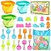 Dreamon Beach Toys for Kids 310 Collapsible Sand Toys Include 3 Pack Foldable Buckets 24 PCS Beach Mold and Shovels Molds Travel Sandbox Beach Toys for Kids Toddler with Mesh Bag - Image 2