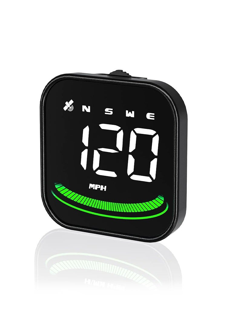 MR.SMART Mr Smart Digital Car Speedometer with Overspeed Alarm, GPS Navigation Display, MPH/KM/H, Colour-Changing Ambient Light - Image 1