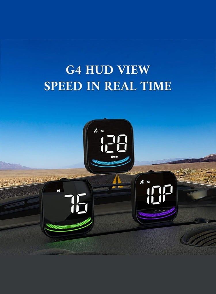 MR.SMART Mr Smart Digital Car Speedometer with Overspeed Alarm, GPS Navigation Display, MPH/KM/H, Colour-Changing Ambient Light - Image 5