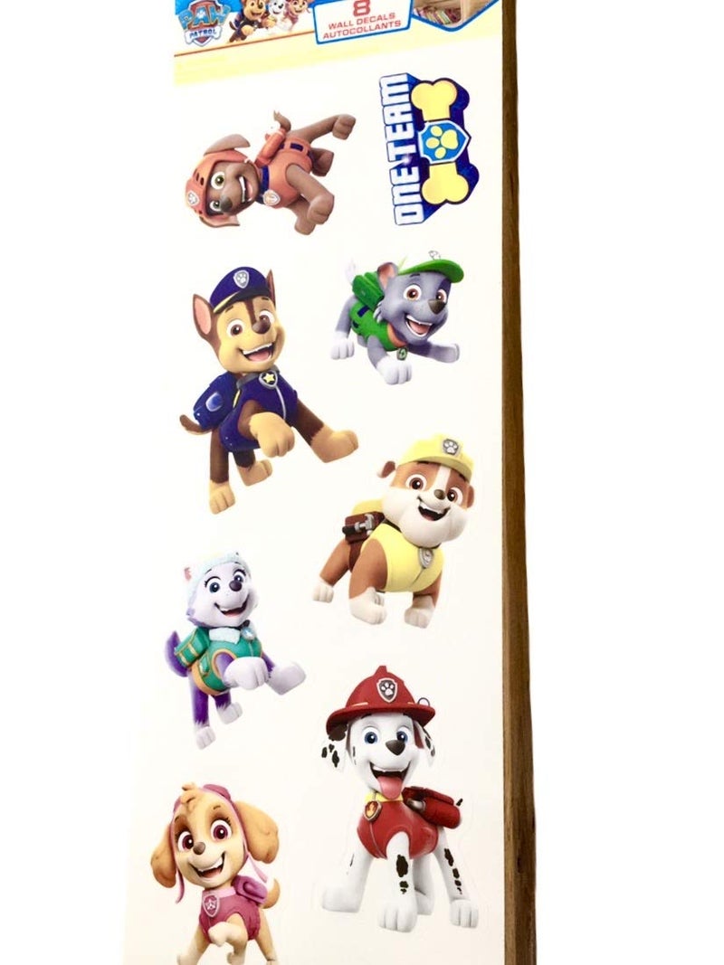 RoomMates Paw Patrol Kids Room Removable Wall Decals  Set of 8 Decals