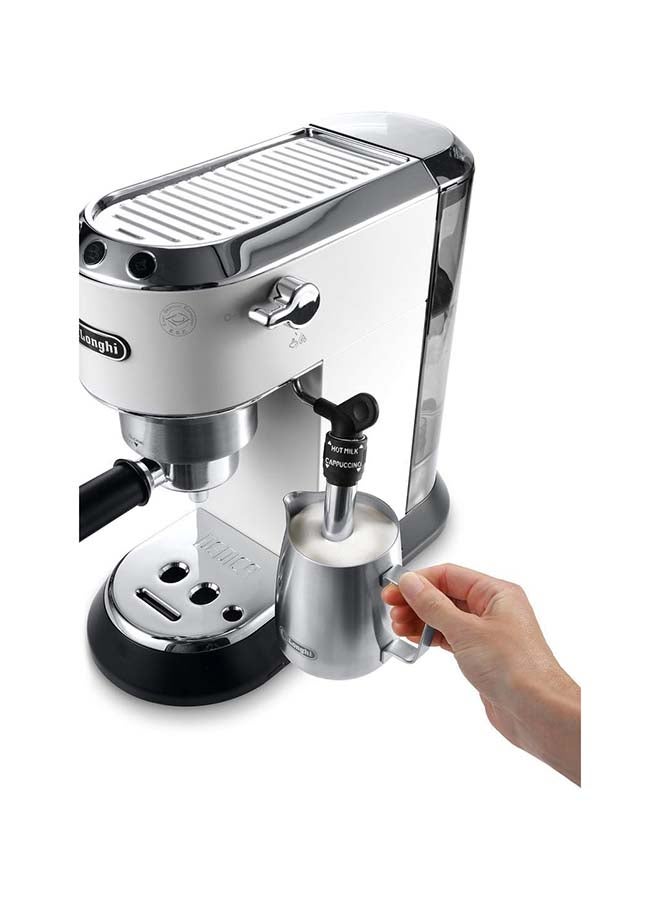 De'Longhi Dedica Pump Espresso Manual Coffee Machine | Cappuccino, Latte Macchiato With Milk Frother | Thermo Block Heating System For Accurate Temperature | Easy To Clean | EC685.W (White) 1 L 1350 W EC685.W White - Image 3