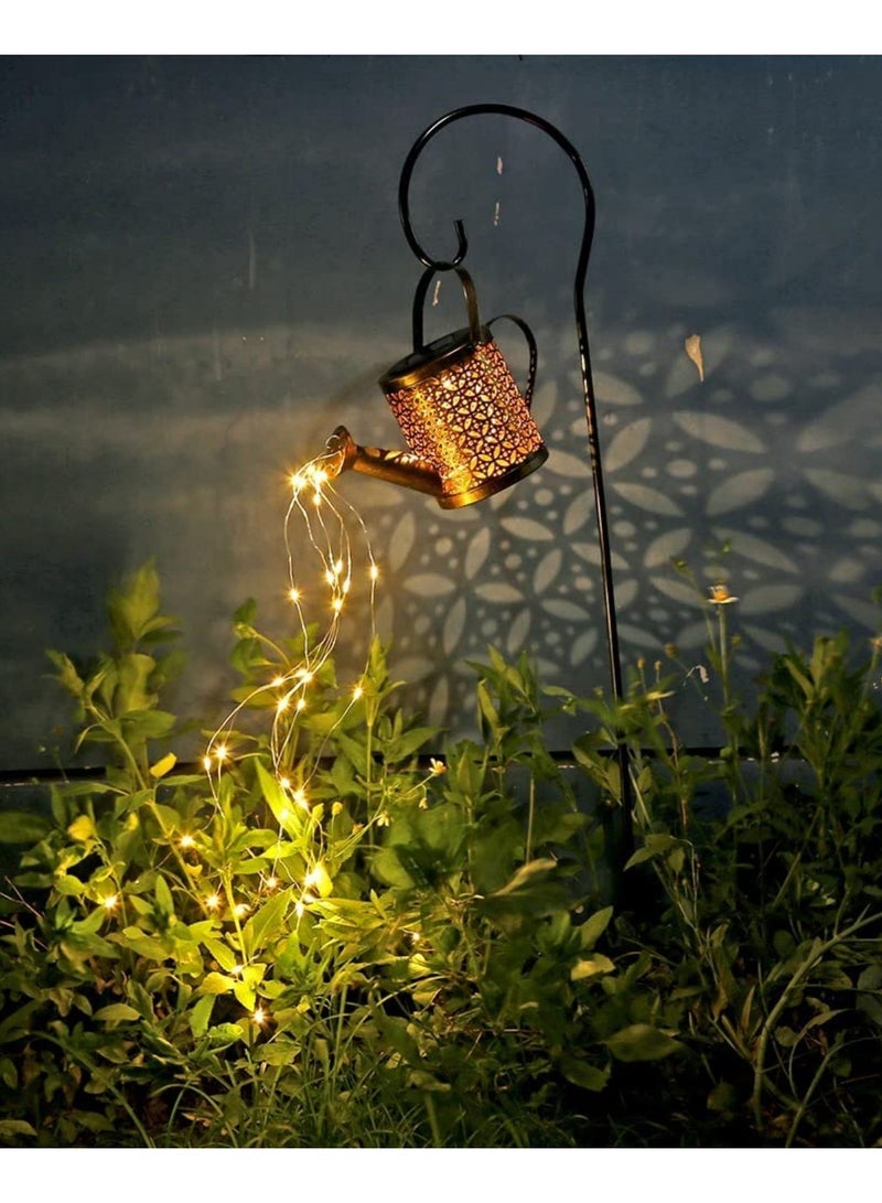 Generic Solar LED Can Lamp Garden Decoration Outdoor Ornaments for Yard Garden Patio Solar Fairy Light String Decorative Lights Starry Night Solar LED Lamp Warm White Light for Romantic Evening  - Image 1