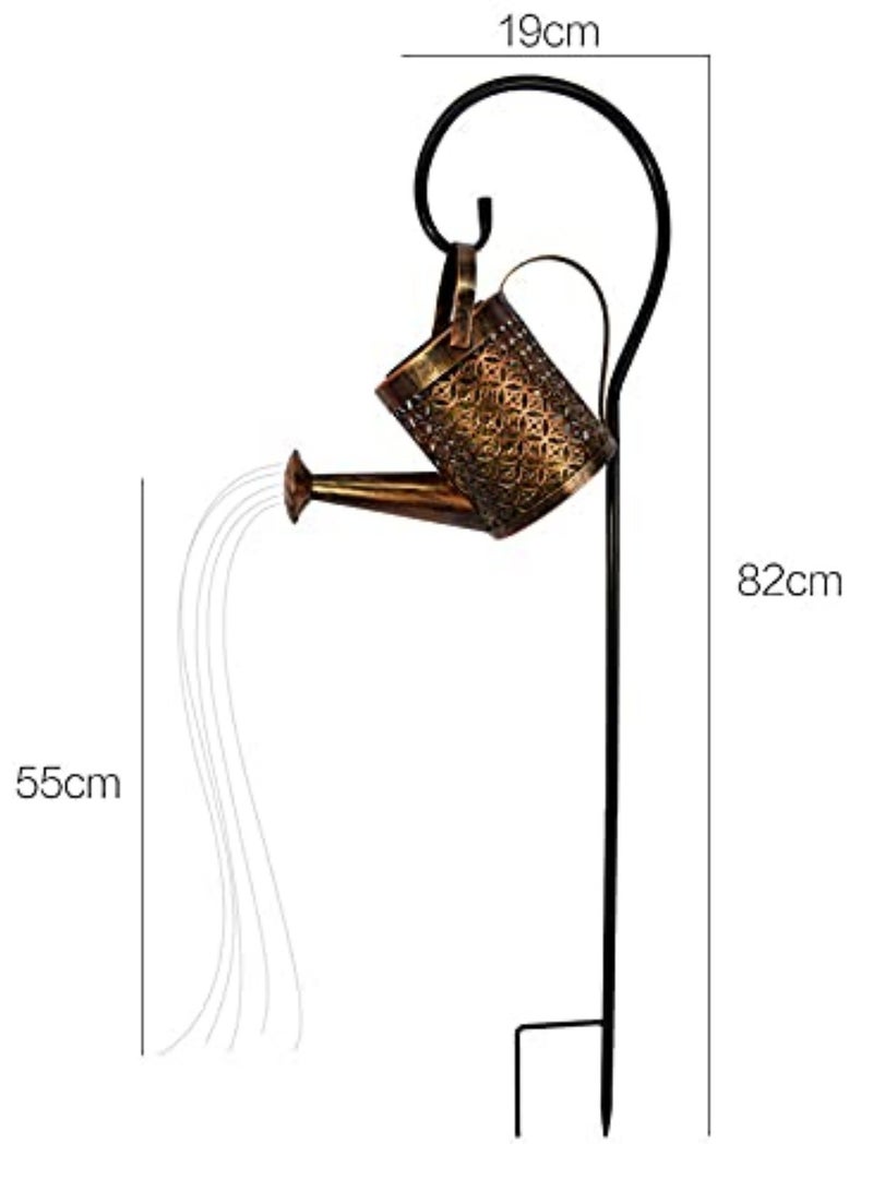 Generic Solar LED Can Lamp Garden Decoration Outdoor Ornaments for Yard Garden Patio Solar Fairy Light String Decorative Lights Starry Night Solar LED Lamp Warm White Light for Romantic Evening  - Image 2