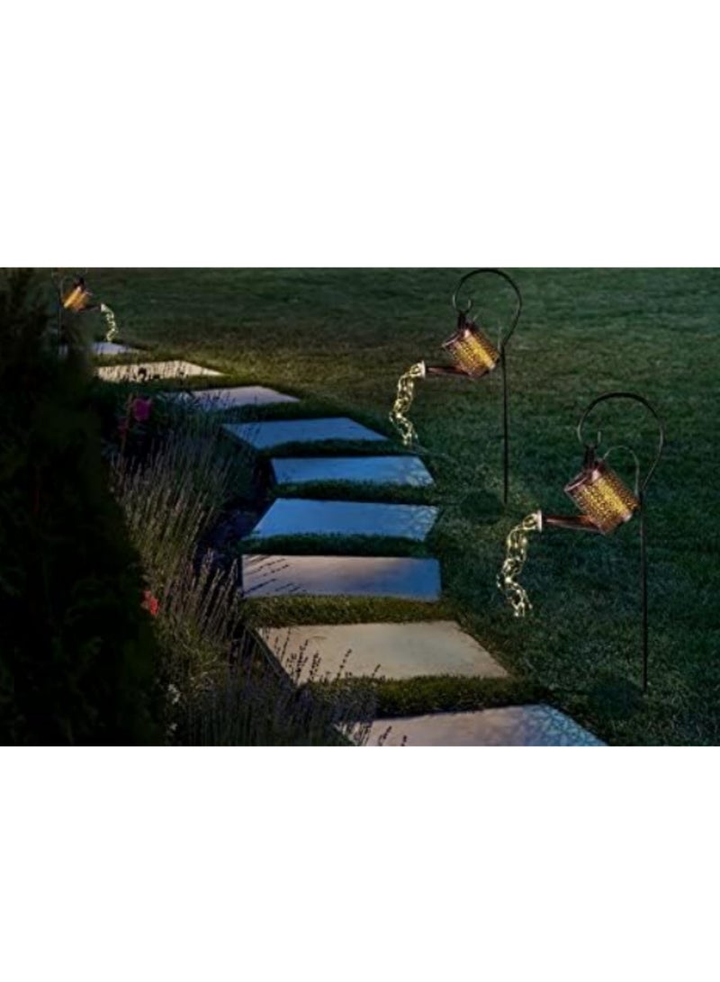 Generic Solar LED Can Lamp Garden Decoration Outdoor Ornaments for Yard Garden Patio Solar Fairy Light String Decorative Lights Starry Night Solar LED Lamp Warm White Light for Romantic Evening  - Image 4