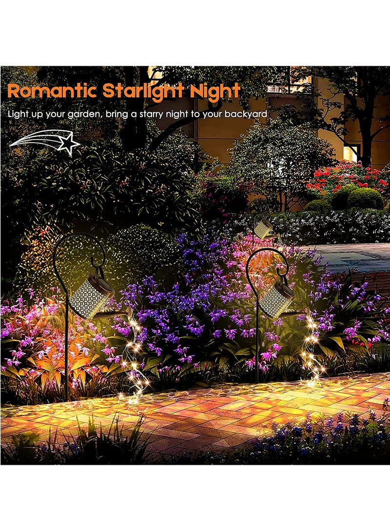 Generic Solar LED Can Lamp Garden Decoration Outdoor Ornaments for Yard Garden Patio Solar Fairy Light String Decorative Lights Starry Night Solar LED Lamp Warm White Light for Romantic Evening  - Image 5