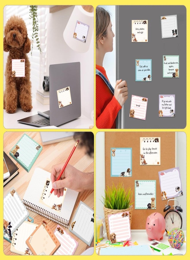 Leezead 600Pcs Cute Dog Sticky Notes, Cartoon Dog Animal Sticky Notes Kawaii Self-Stick Memo Pads for Dog Lover Office Home School Supplies - Image 5