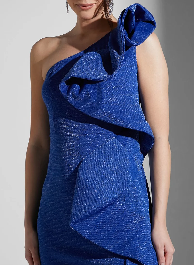 Ella Limited Edition One Shoulder Exaggerated Sleeve Dress
