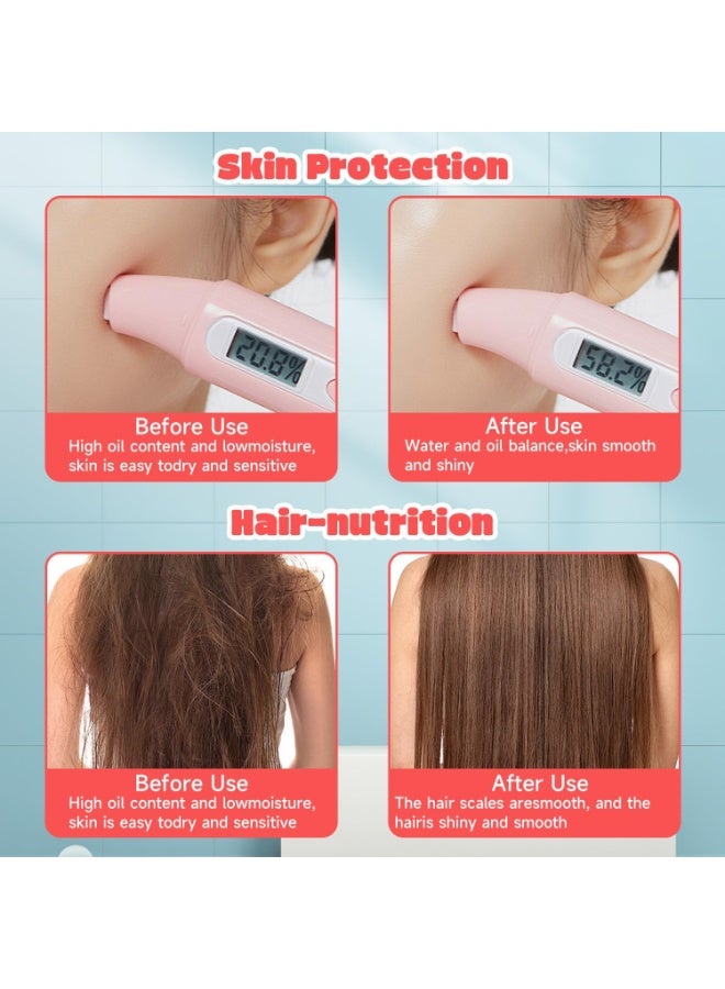 اتش 201 فلتر دش بفيتامين سي مع عِلاج عطري برائحة الورد | فلتر بـ 12 مرحلة لتنعيم الماء العسر وإزالة الكلور والفلورايد | فلتر دش مُعطّر لبشرة مشرقة وشعر حريري | فلتر دش بتصميم عالمي (رائحة الورد) - Image 4