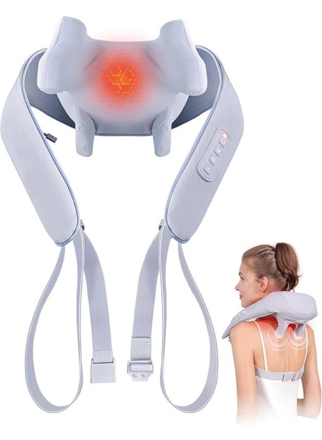 Neck Massager with Heat – Wireless Shiatsu Deep Tissue Massager for Neck, Shoulders, Back, and Legs – Ideal Pain Relief and Relaxation for Daily Use - Image 1