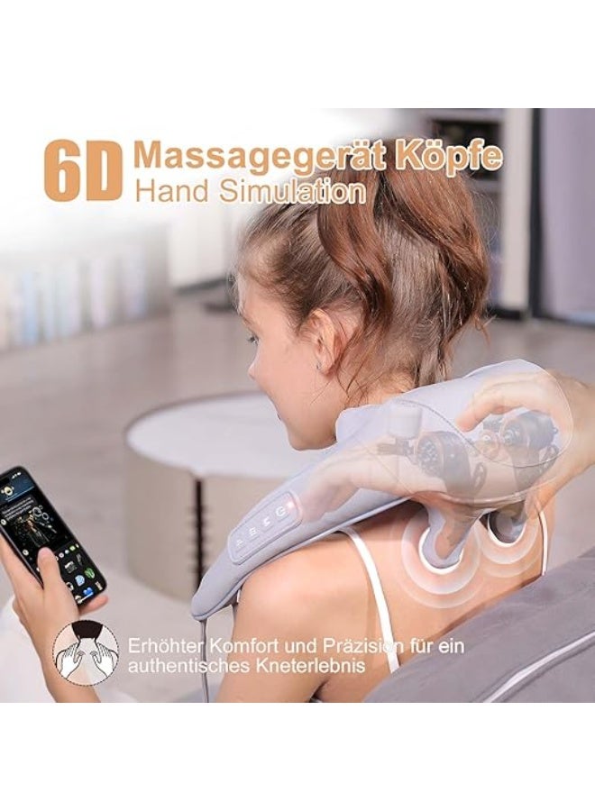 Neck Massager with Heat – Wireless Shiatsu Deep Tissue Massager for Neck, Shoulders, Back, and Legs – Ideal Pain Relief and Relaxation for Daily Use - Image 5