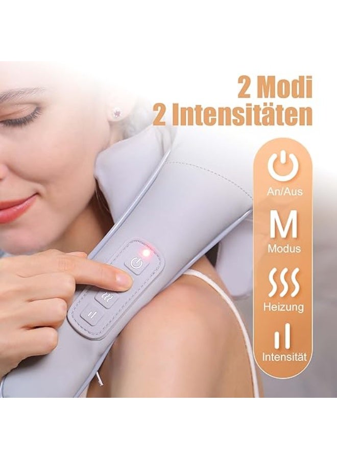 Neck Massager with Heat – Wireless Shiatsu Deep Tissue Massager for Neck, Shoulders, Back, and Legs – Ideal Pain Relief and Relaxation for Daily Use - Image 2