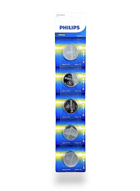 5 Pcs CR2450 3V Lithium Battery