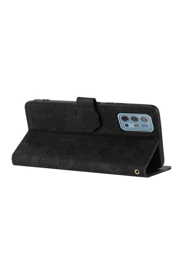 S-TOP Case For Motorola Moto G10 / G20 / G30 Flower Embossing Pattern Leather Phone Case - Image 5