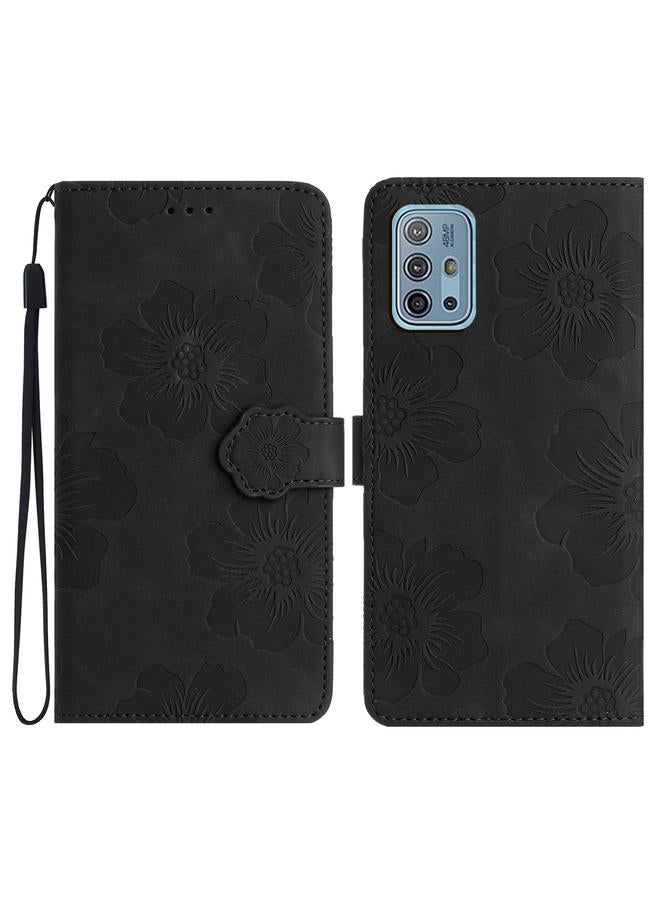 S-TOP Case For Motorola Moto G10 / G20 / G30 Flower Embossing Pattern Leather Phone Case - Image 1