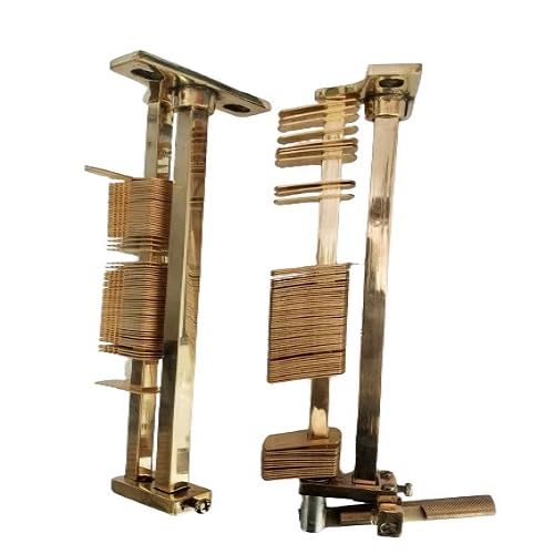 Generic ImStarTrading Fabric Folding Machine Stand Manual Fabric Folding Stand Brass 2 Pieces 100 Folds  - Image 1