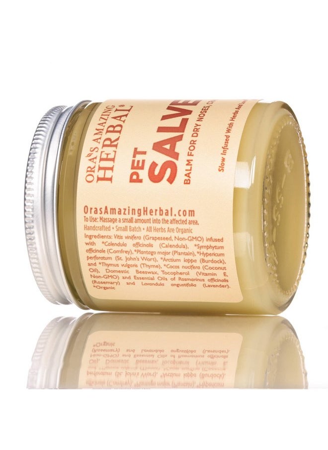 Ora's Amazing Herbal - Pet Salve, Dog Paw Balm, Dry Noses Cracked Paws, Hot Spots, Itchy Ears, Lightly Scented with Lavender Essential Oil and Rosemary, Cruelty-Free, No Tea Tree Oil, Safe for Pets, Ora's Amazing Herbal 4oz - Image 1