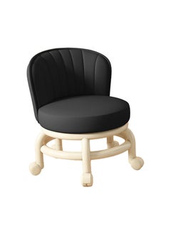 Seafront Seafront Low Roller Seat Stool Short Small Stool Chair Movable Mini Stool for Fitness Dark Gray Home Garden Benches Stools Stool Chair 360 Comfortable Small Wheels Chair  - Image 1