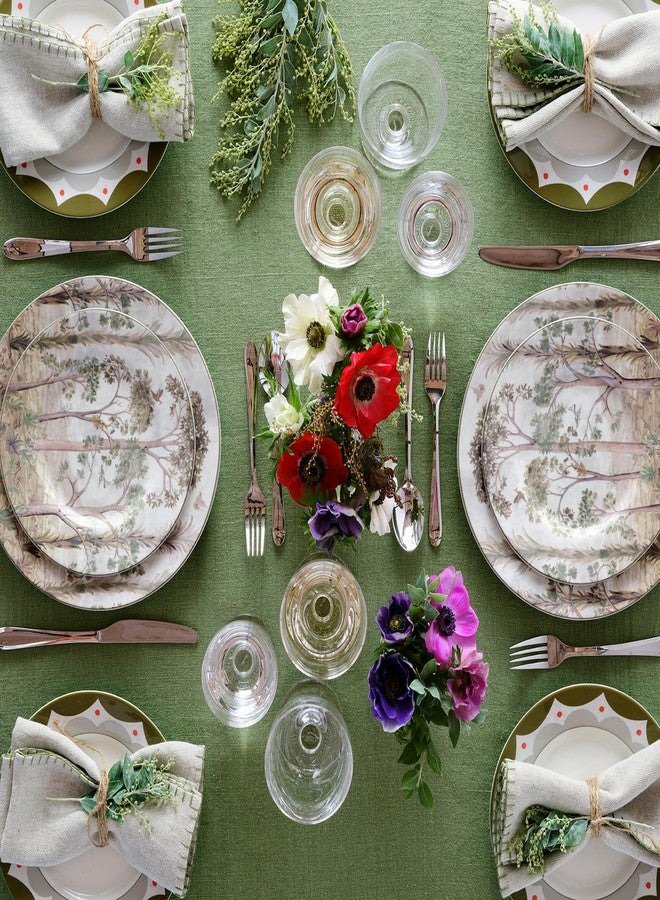 Spode Kit Kemp 11" Tall Trees Dinner Plate | Enchanted Forest Design | Stylish Table Setting | Porcelain | Dishwasher and Microwave Safe | Ideal for Pasta, Meat, Vegetables | Home & Gathering Use - Image 2